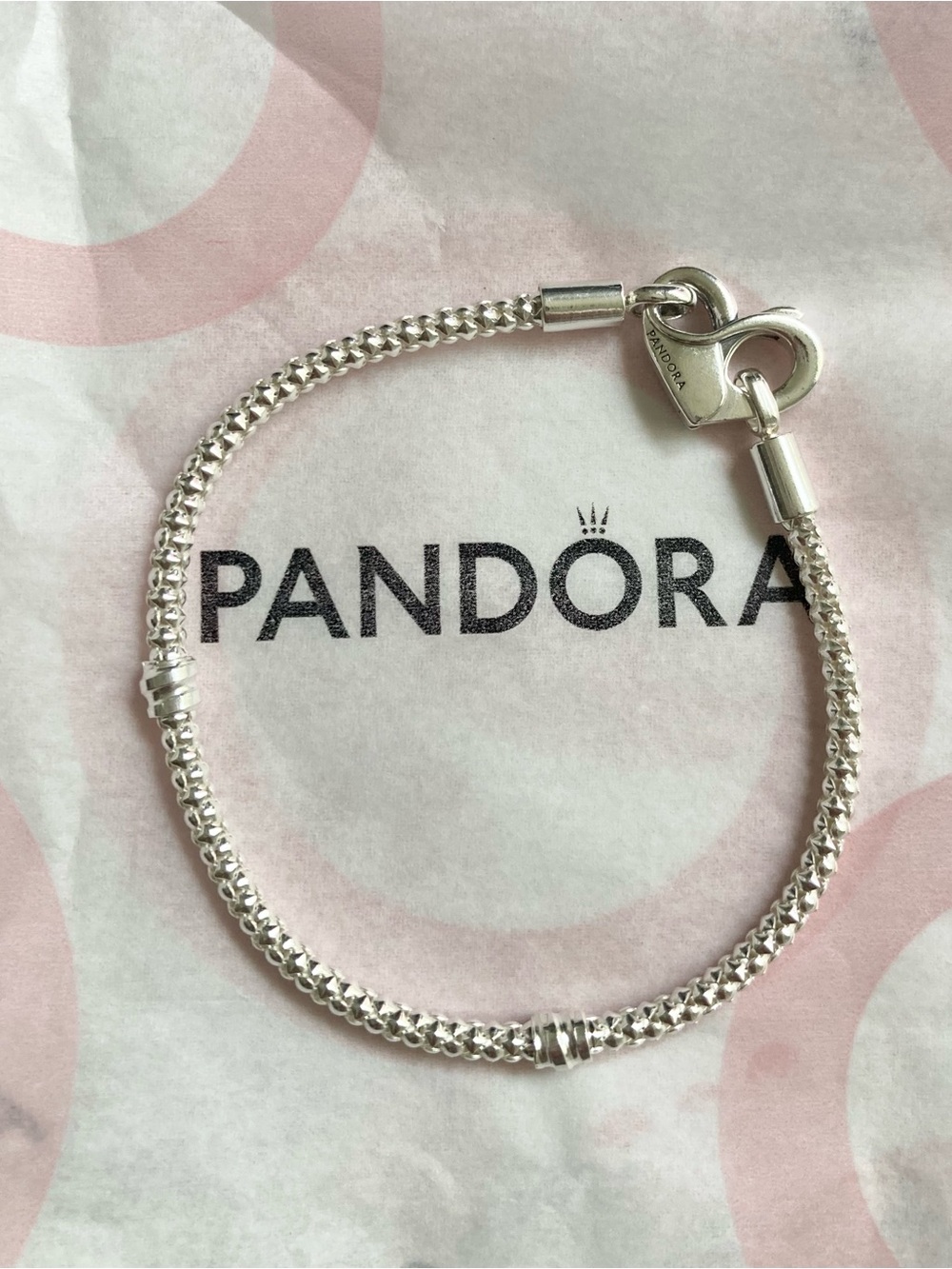 Pandora Sterling Silver Box Chain Bracelet - Silver